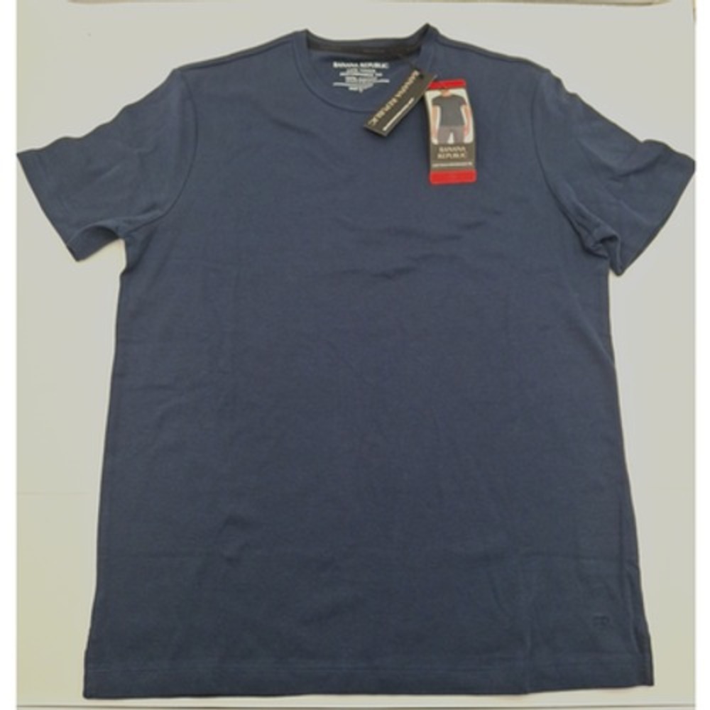 Banana Republic Men’s Luxe Touch Performance Tee, Blue, Size: Medium, New